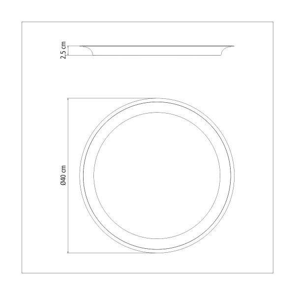 Tramontina Service 40cm Non-slip Round Stainless Steel Tray