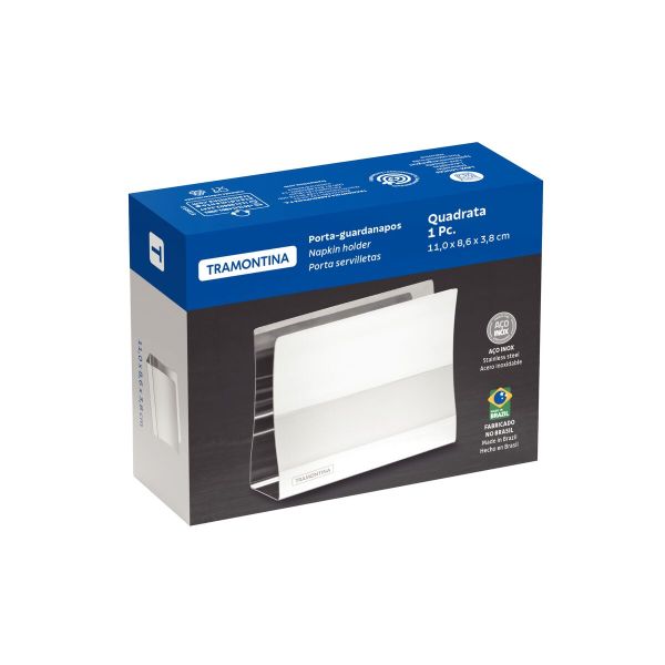 Tramontina Quadrata 11cm Stainless Steel Napkin Holder