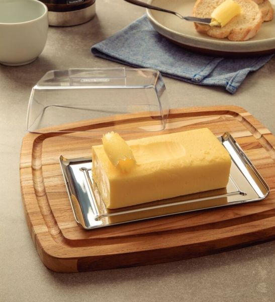 Tramontina Quadrata 17cm Stainless Steel Butter Dish