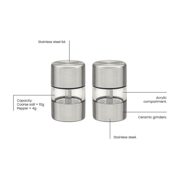 Tramontina Realce 2-Piece Salt & Pepper Set