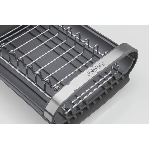 Tramontina Plurale 28×20cm Small Dish Drainer - Gray