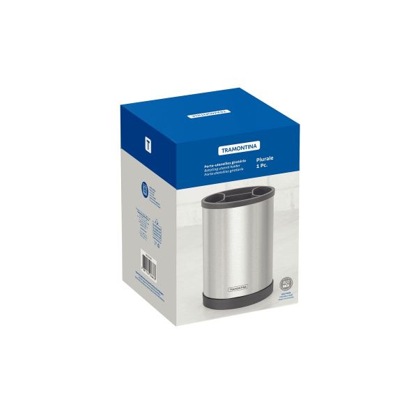 Tramontina Plurale 17×12cm Rotating Stainless Steel Utensil Holder