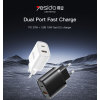 YC47 20W Fast Charger - Type-C & USB-A Dual Port Adapter