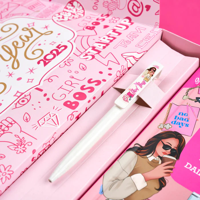 Mofkera Agenda Gift Set 2025 - Girl boss