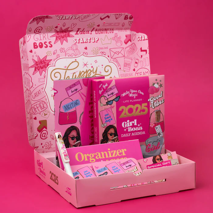 Mofkera Agenda Gift Set 2025 - Girl boss