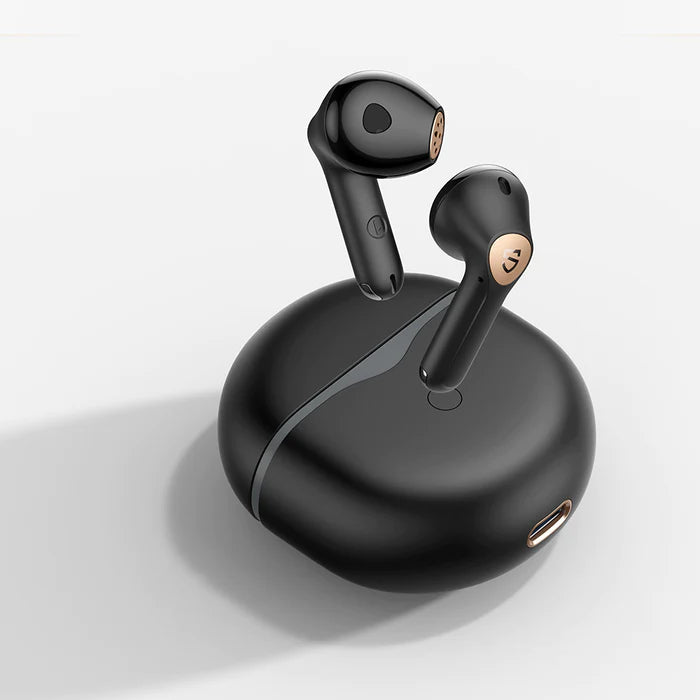 SoundPEATS Air4: Wireless Earbuds, Boosted Bass, 26H Playtime - BLACK