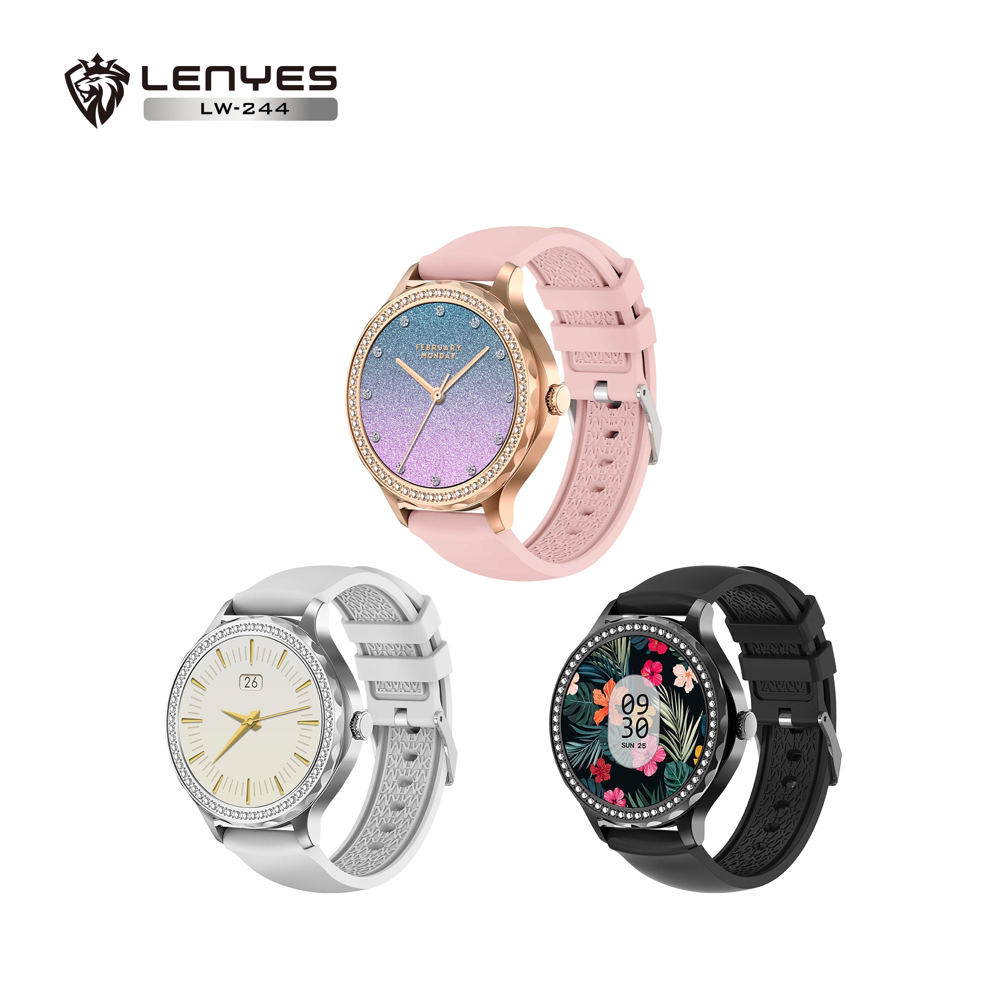 Lenyes Smart Watch 1.2” Display 10-15 Day Battery Life