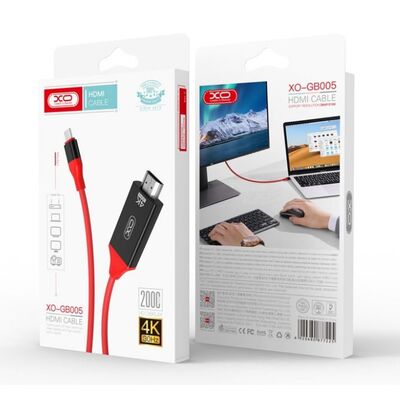 XO GB-005 Type-C to HDMI 4K Cable – 2 Meters