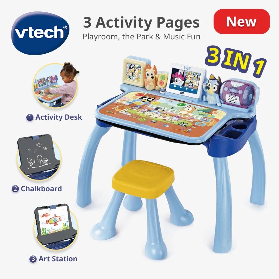 VTech Bluey Interactive Activity Desk – 3+ Years – 80-592603