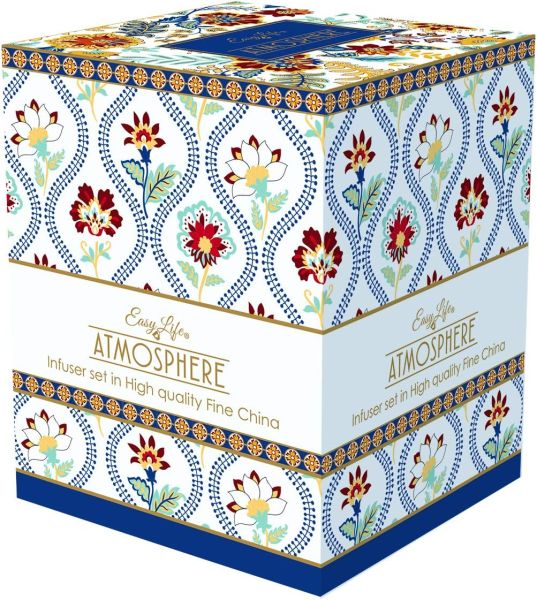 طقم كوب بمصفاة وغطاء 350 مل Easy Life – ألوان متعددة