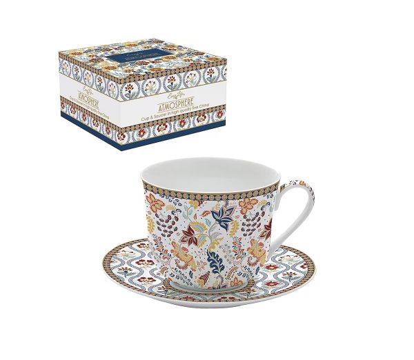 طقم فنجان شاي قطعتين 400 مل Easy Life – ألوان متعددة