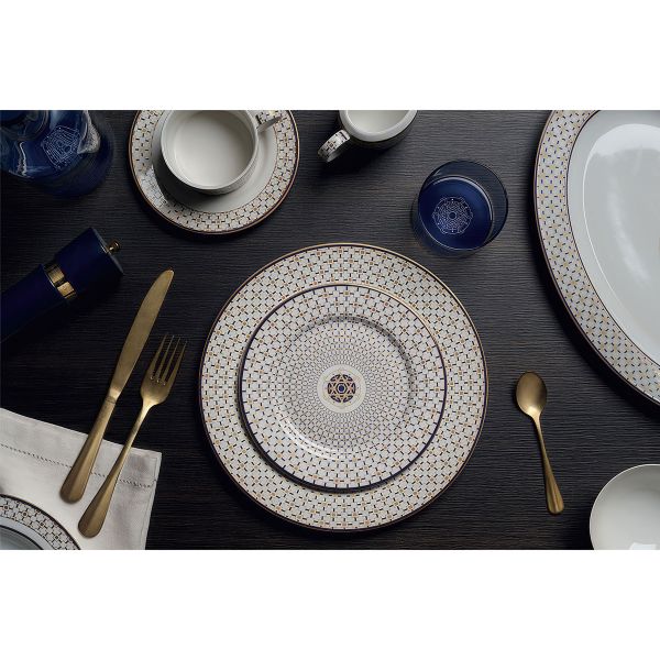 Easy Life Charles Side Plate 19.5cm – Blue & Gold