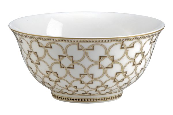 Easy Life Deco Bowl 15cm – Gold & White