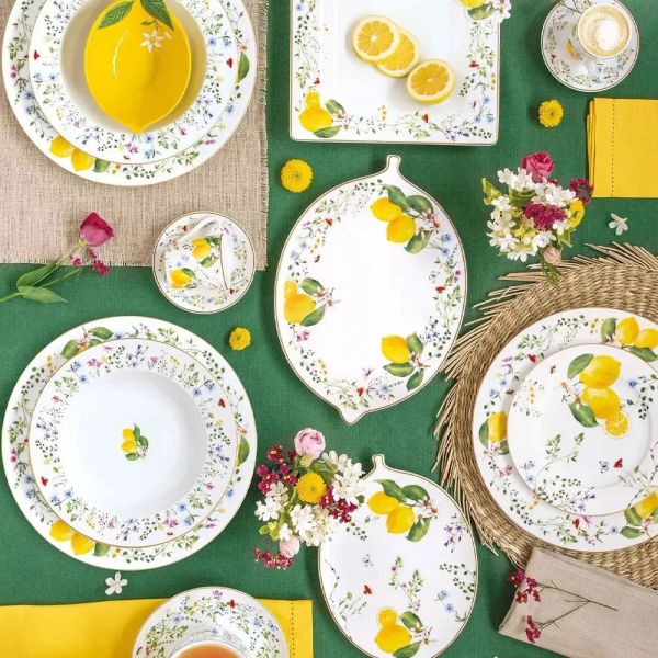 Easy Life Fleurs et Citrons 19cm Side Plate - Multi Colors