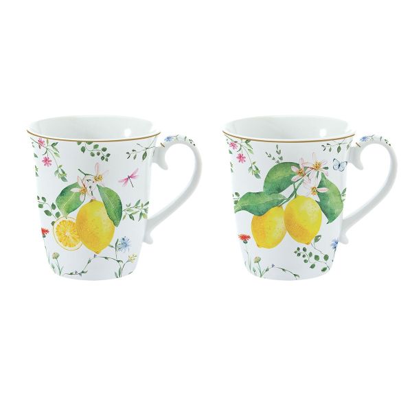 Easy Life Fleurs et Citrons 2-Cup Set 275ml – Multi Colors