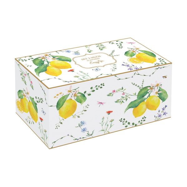 Easy Life Fleurs et Citrons 2-Cup Set 275ml – Multi Colors