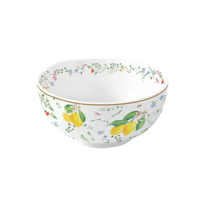 Easy Life Fleurs et Citrons Bowl – Multi Colors