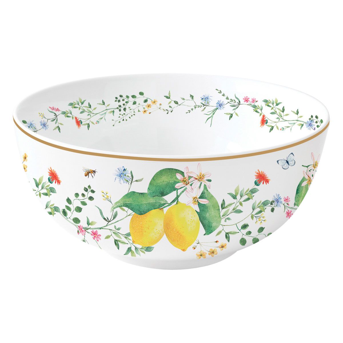 Easy Life Fleurs et Citrons Bowl – Multi Colors