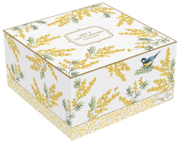 طقم فناجين شاي 240 مل من Easy Life Mimosa - 4 قطع