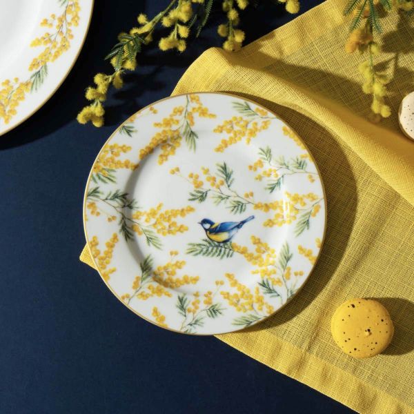 طقم 4 أطباق حلويات 19 سم من Easy Life Mimosa - ألوان متعددة