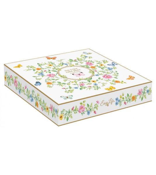 ستاند كيك طبقتين من Easy Life Dancing Butterflies - ألوان متعددة