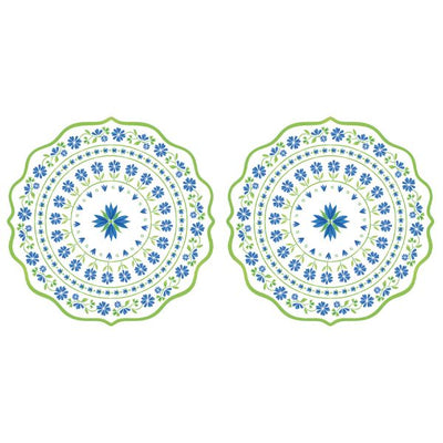 زبدية 23 سم من Easy Life Flowers Garden - أزرق وأخضر