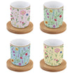 طقم فناجين قهوة 8 قطع 110 مل Easy Life Meadow Flowers