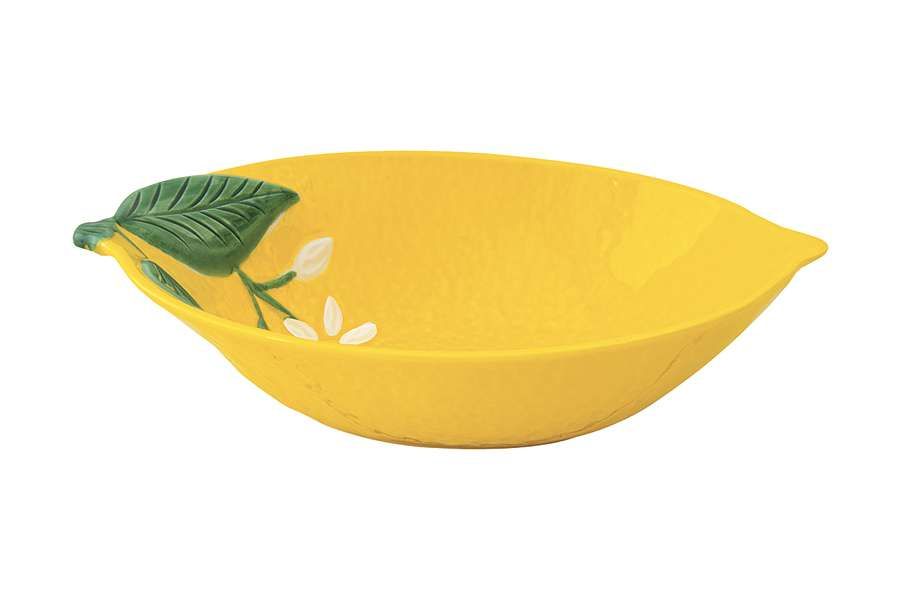 Easy Life Fleurs et Citrons Yellow Bowl – Elegant & Durable