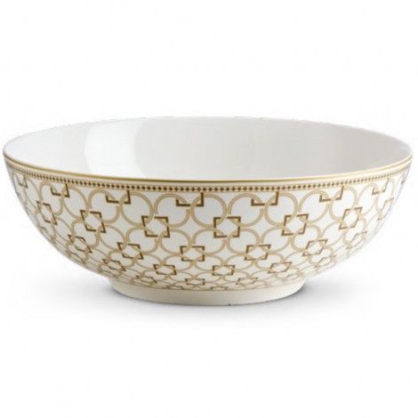 Easy Life Deco Bowl 23cm – Gold & White