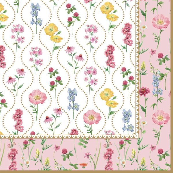 Easy Life Meadow Flowers 20pcs Napkin Set – Multi Colors