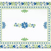 صينية 47×31 سم من Easy Life Flowers Garden - أزرق وأخضر