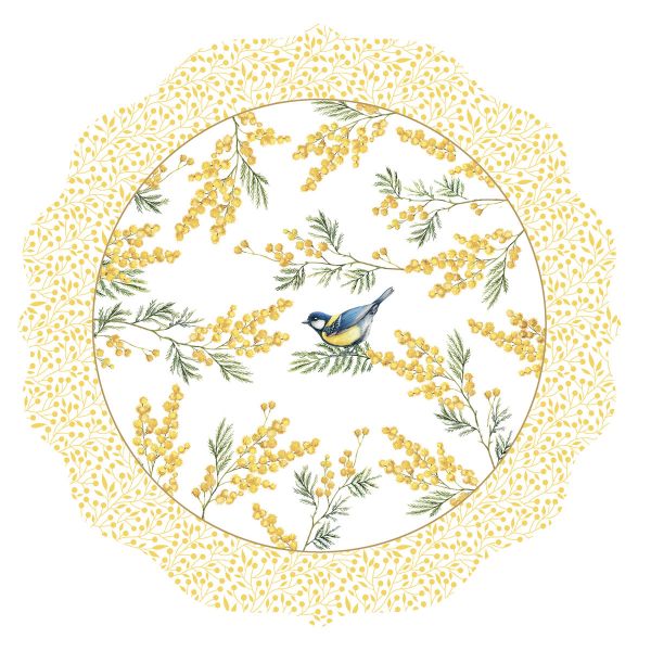 طقم مفارش صحون قطعتين 34.5 سم من Easy Life Mimosa