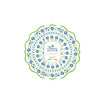 Easy Life Flowers Garden 34.5cm Dish Mats Set of 2 - Blue & Green