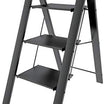 Colombo Leonardo 3-Step Ladder - Black | Safe & Durable