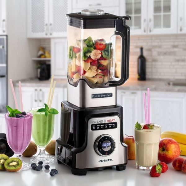 خلاط Ariete Blendy Pro مع تدفئة طعام 2 لتر - فضي