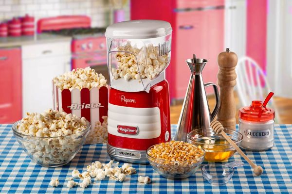 Ariete Party Time Popcorn Maker – Red, Retro & Quick