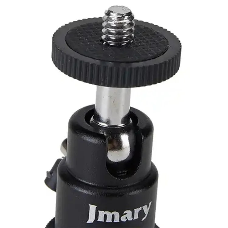 Jmary Portable Phone Holder Mount With Cold Shoe 1/4 Tripod Mount Stand - Black