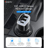 YESIDO Y47 3-Port Car Charger USB & Type-C 49W Fast Charging