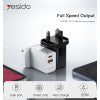 YC32 Portable Wall Charger - Dual Ports USB & Type-C 20W