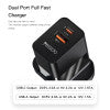 YC32 Portable Wall Charger - Dual Ports USB & Type-C 20W