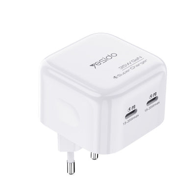 شاحن سفر YC44 بقوة 20 وات - شحن سريع من النوع C وLightning

