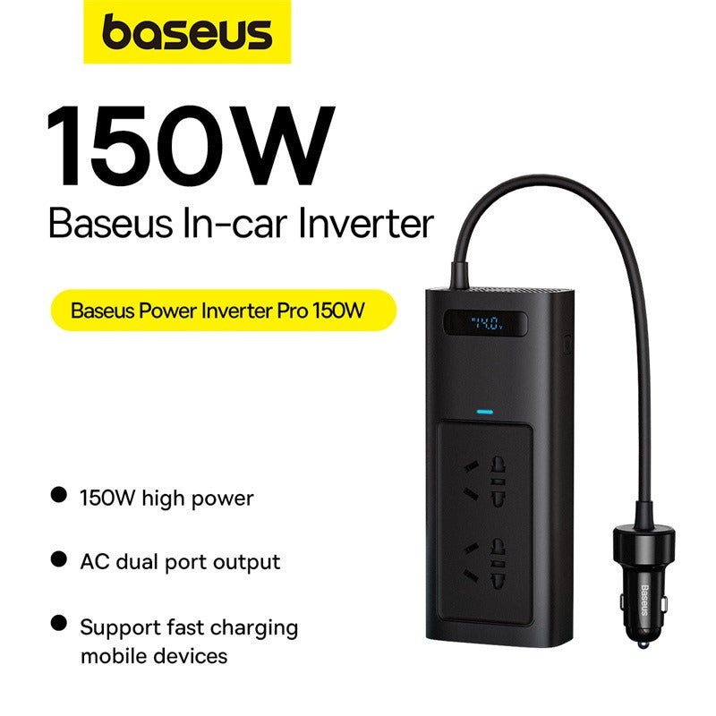 Baseus Power Inverter Pro 150W (220V CN/EU) - Black