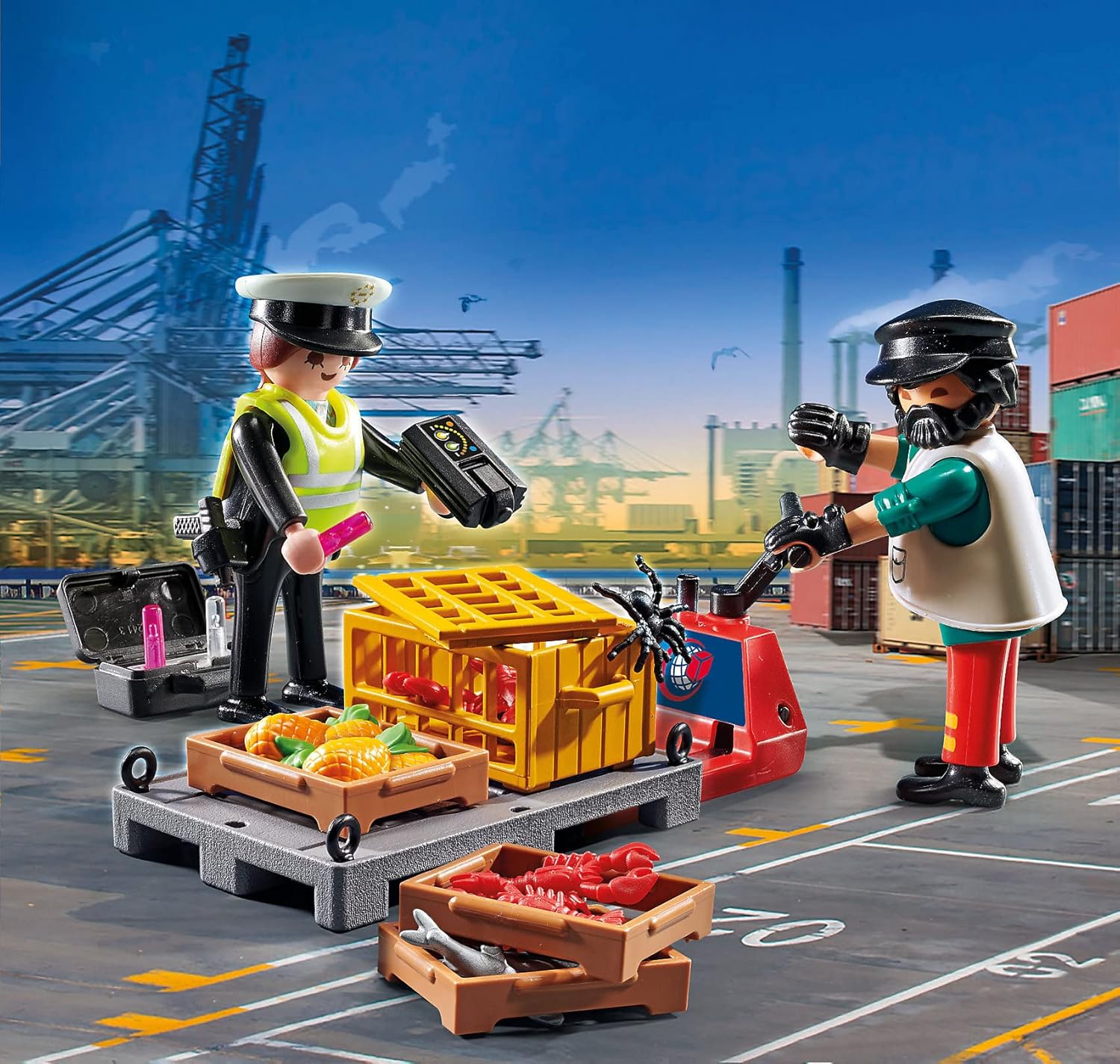 Playmobil Cargo Customs Check - Fun Role-Play Toy