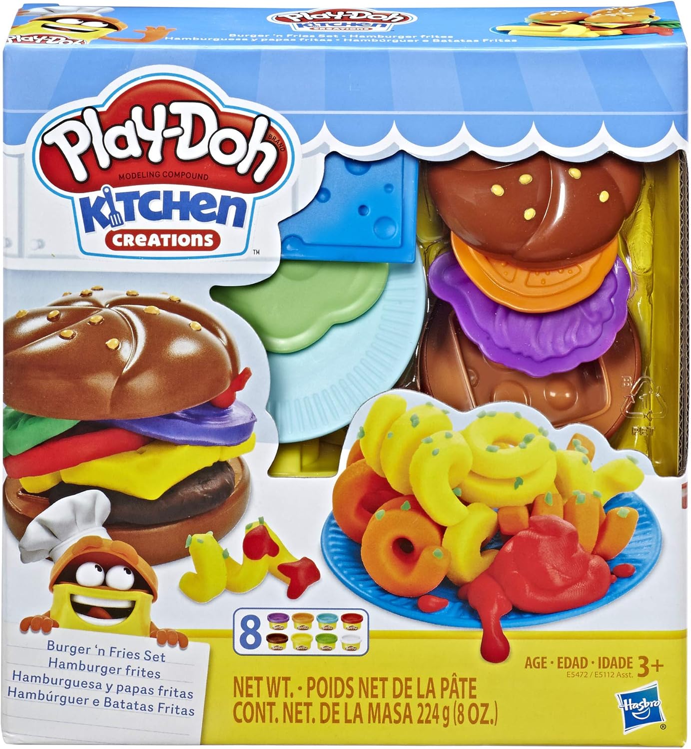 Hasbro Play-Doh Kitchen Creations Burger and Fries