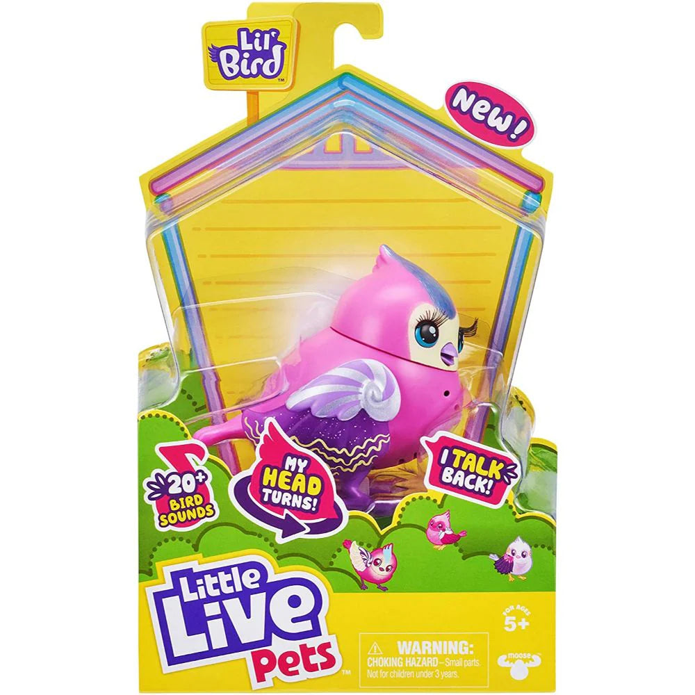 طائر Lil' Bird Tiara Tweets - Little Live Pets | مغني يتحدث!
