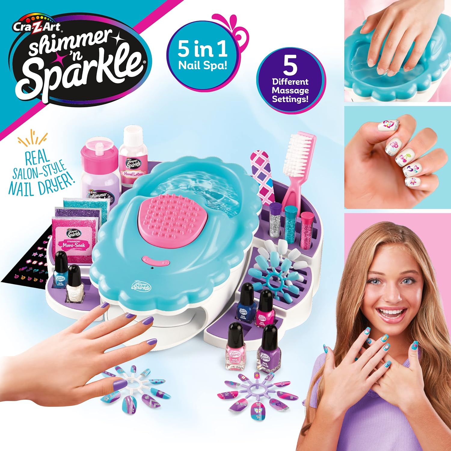 Shimmer 'N Sparkle Hand & Nail Spa | Kids' Nail Care Set