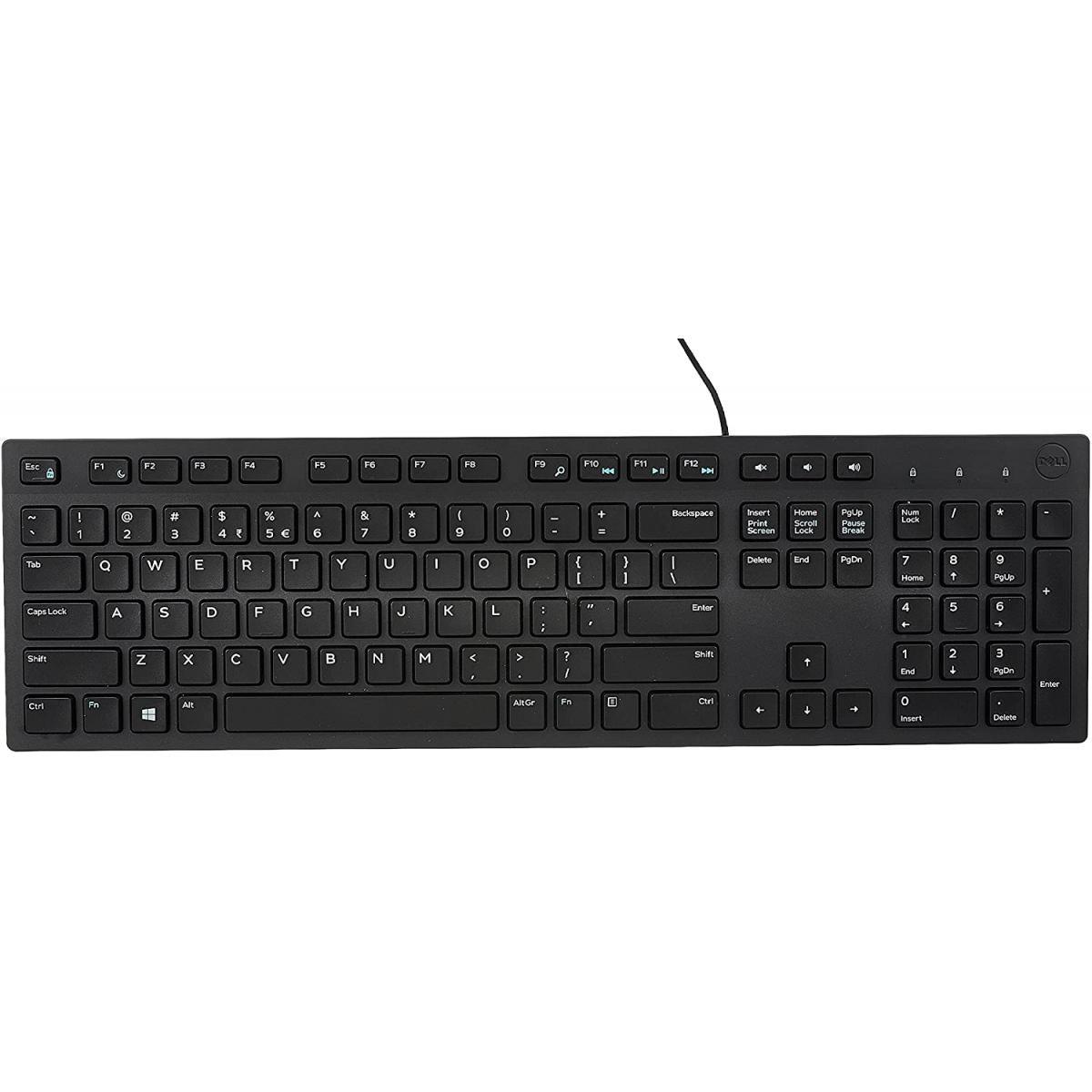 Dell Multimedia Keyboard-KB216 - US International (QWERTY) - Black