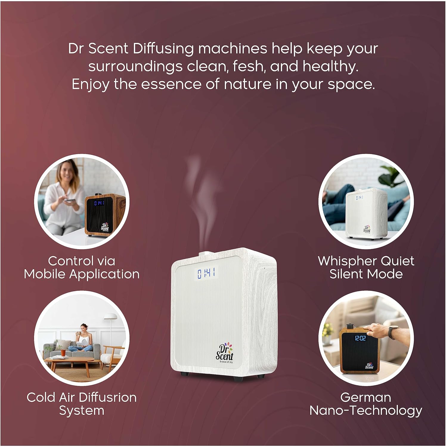 Dr.Scent Essential Oil Diffuser Fragrance Machine Medium