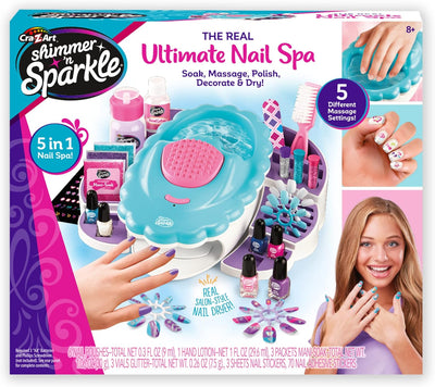 مجموعة العناية بالأظافر Shimmer 'N Sparkle Hand & Nail Spa | مجموعة العناية بالأظافر للأطفال

