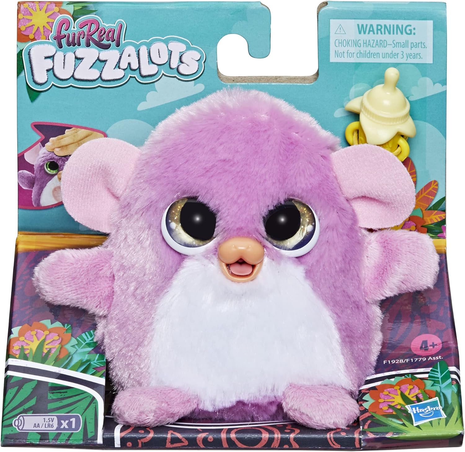 Hasbro Furreal Fuzzalots Monkey Color-change Interactive Feeding Toy